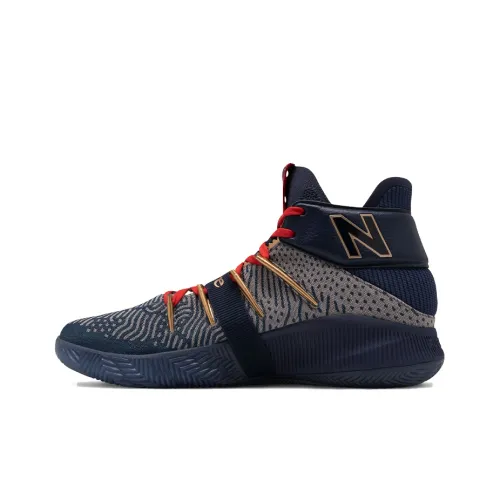 New Balance NB OMN1S MID Топ Винтажные Баскетбольные Кроссовки Женские Синий Красный