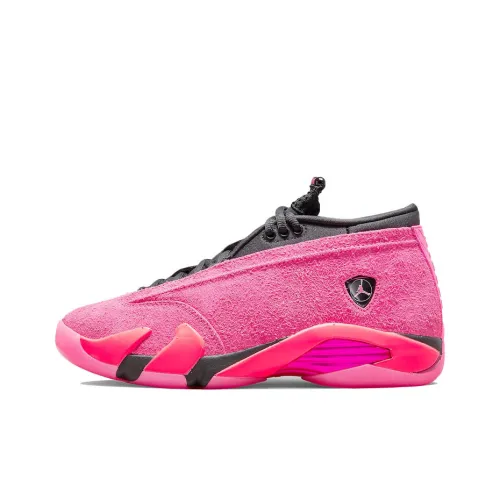 Jordan Air Jordan 14 Retro Low 'Shocking Pink' Low Top Винтажные баскетбольные кроссовки Женские Розовый