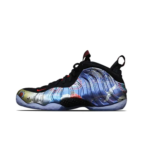 Nike Foamposite One Амортизация Поддержка MID Топ Винтажные баскетбольные кроссовки Женские Многоцветный