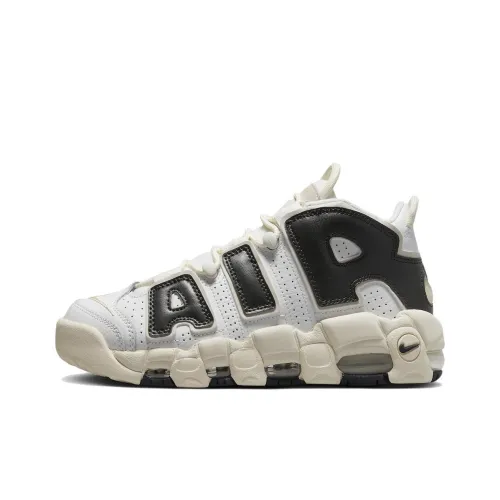 Nike Air More Uptempo MID Топ Винтажные баскетбольные кроссовки Женские Белые Черные