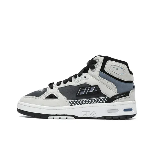 FILA FUSION Teratach MID Топ Винтажные баскетбольные кроссовки Мужской Черный Серый