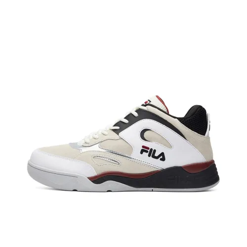 FILA FUSION Morden Chic FMC KJ7 Low Топ Винтажные Баскетбольные Кроссовки Мужские Экрю