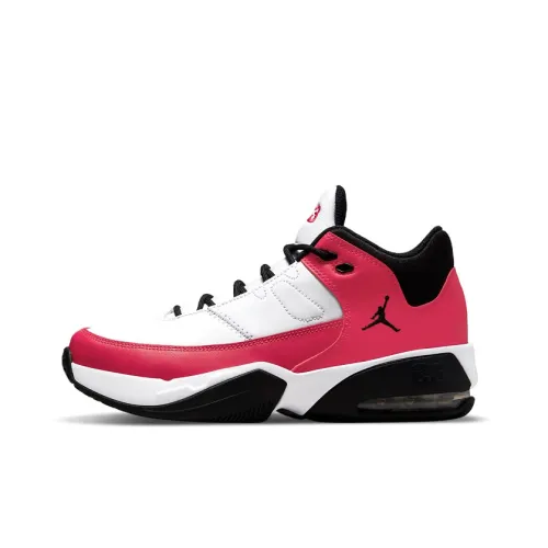 Jordan Max Aura 3 Амортизаторы Устойчивые к истиранию MID Топ Винтажные баскетбольные кроссовки GS Белый Красный Черный