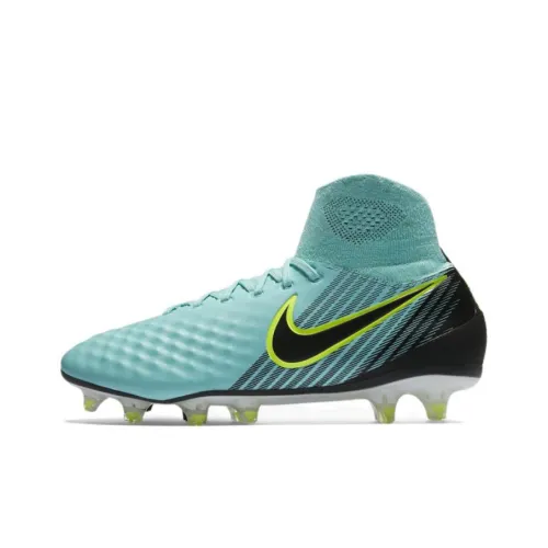 Nike FG Твердый грунт Амортизаторы Shock Absorbers Противоскользящие Устойчивые к истиранию Футбольные бутсы Мужские Светло-синие