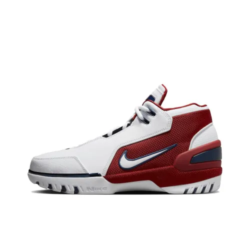 Nike Air Zoom Generation 'First Game' MID Топ Винтажные Баскетбольные Кроссовки Мужские Красно-Белые Выпуск 2023
