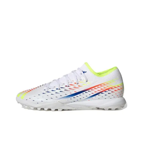 Adidas Predator Edge.3 TF Шипы Амортизаторы Slip-resistant Abrasion-resistant Легкие Футбольные бутсы Мужские Белые