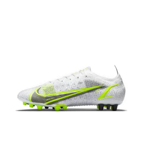 Nike Mercurial Vapor 14 AG Искусственная трава Искусственный шипы Футбольные бутсы Унисекс Серебристо-зеленый