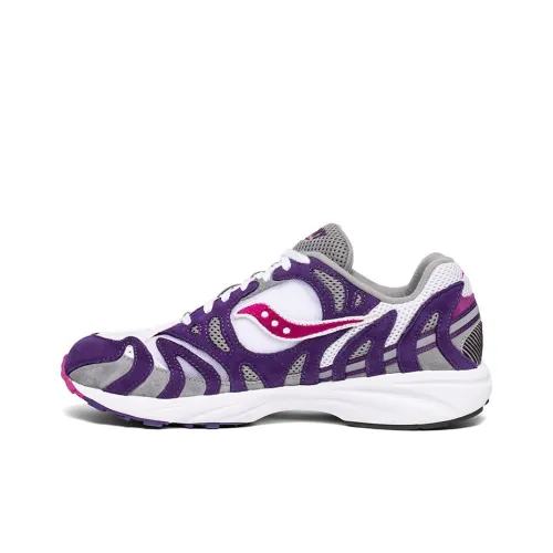 Saucony Grid Azura 2000 Амортизаторы Slip-resistant устойчивые к истиранию Низкий топ Кроссовки для тренировок Мужские Фиолетовый Белый