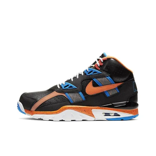 Nike Air Trainer SC Slip-resistant Abrasion-resistant High Top Training Shoes Unisex Blue Orange Найк Эйр Трейнер SC Противоскользящие Устойчивые к истиранию Высокие Кроссовки для тренировок Унисекс Синий Оранжевый