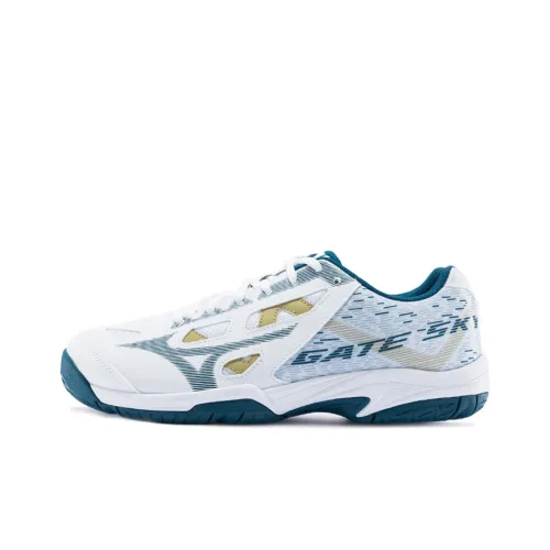 Mizuno Gate Sky Plus Low Топ Бадминтон Обувь Унисекс Белый Синий