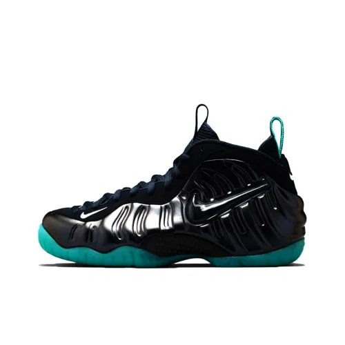 Nike Foamposite Pro Obsidian Black Шокабойеры Противоскользящие MID Топ Винтажные Баскетбольные Кроссовки Мужские Черные