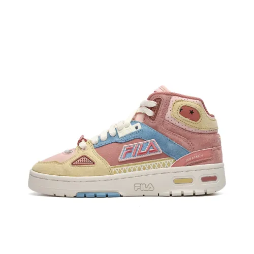 FILA FUSION HERITAGE BASKETBALL Высокие кроссовки Винтажные баскетбольные кроссовки Женские Желтый Красный