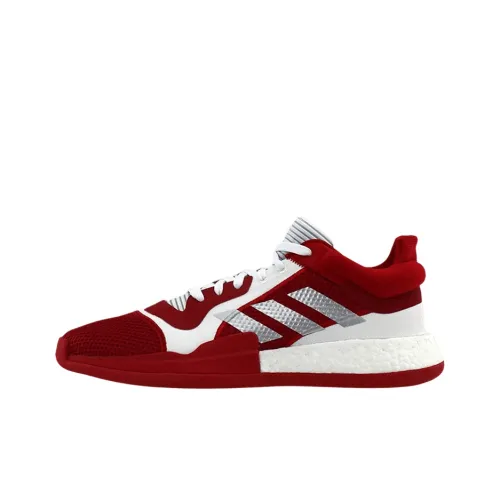 Adidas Marquee Boost Low Топ Винтажные Баскетбольные Кроссовки Мужские Красно-Белые