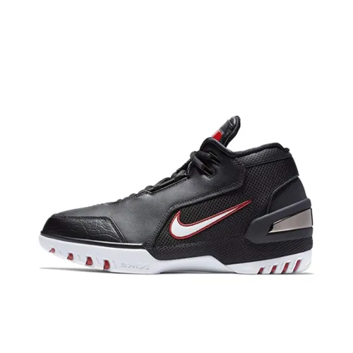 Nike Air Zoom Generation Черный Белый Ретро Non Slip Легкий MID Топ Винтажные баскетбольные кроссовки Мужской Черный Белый