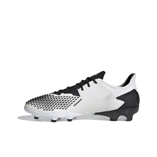 Adidas PREDATOR Series FG Твердый Грунт Естественная Трава Противоскользящие Футбольные Бутсы Мужские Белый Серебристый Черный