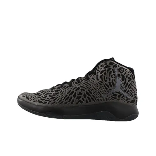 Джордан FLY Anti-Slip Lightweight MID Топ Винтажные Баскетбольные Кроссовки Мужские Черные Серебряные