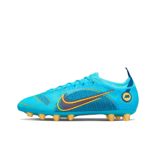 Nike Mercurial Vapor 14 HG Твердый Ground Противоскользящие Устойчивые к истиранию Легкие Футбольные бутсы Мужские Озерно-голубой