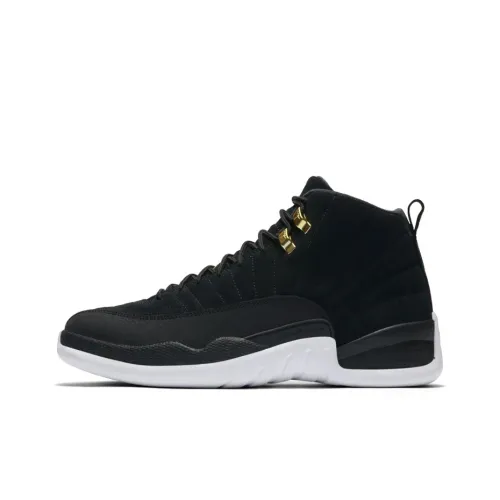 Jordan Air Jordan 12 Reverse Taxi High Top Винтажные баскетбольные кроссовки Мужские Черные
