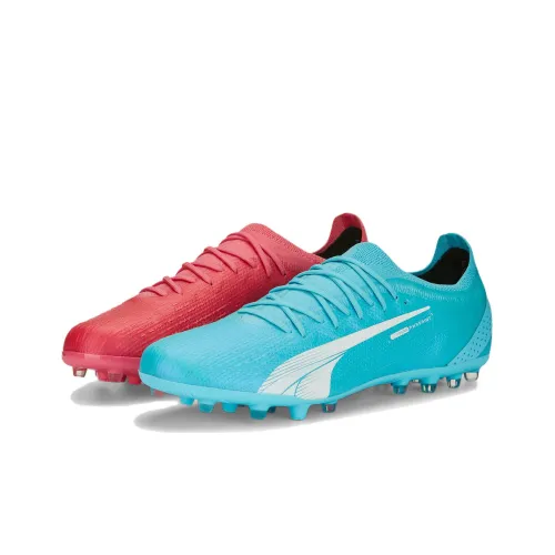 PUMA Ultra Ultimate MG MULTI Ground Аbrasion Resistant Футбольные бутсы Унисекс Красный синий