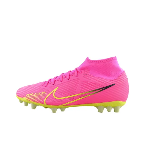 Nike Mercurial Superfly 9 Футбольные бутсы MID Топ Неоновый зеленый Унисекс