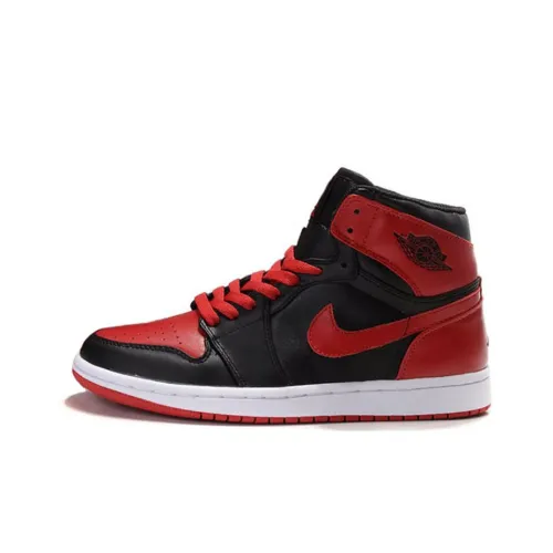Jordan Air Jordan 1 Ретро Chicago Bulls 2009 Нескользящий Легкий Высокий Топ Винтажные Баскетбольные Кроссовки Мужские Черные Красные