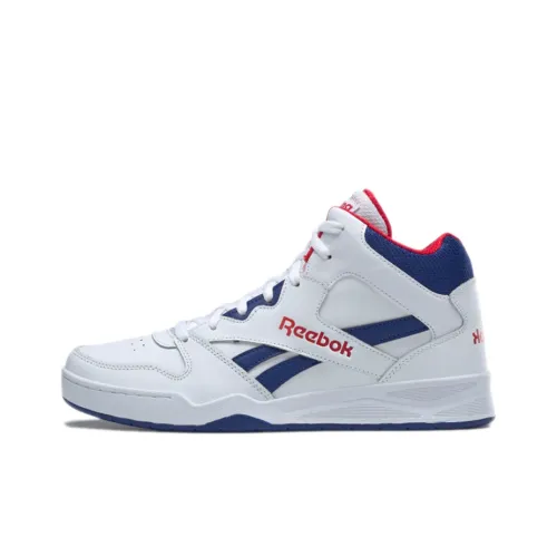 Reebok Royal BB4500 2 MID Топ Винтажные Баскетбольные Кроссовки Мужские Белый Синий