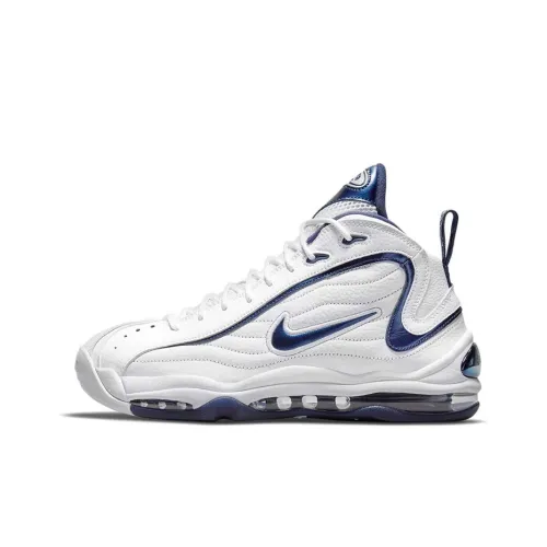 Nike Air Max Uptempo Midnight Blue MID Топ Винтажные баскетбольные кроссовки Мужской Белый Синий