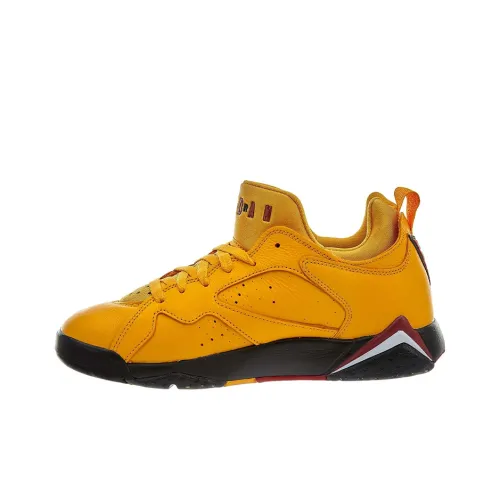 Jordan Air JORDAN 7 Ретро Низкие Taxi Shock Absorbers Нижняя юбка Резистентные Низкие Топ Винтажные баскетбольные кроссовки Мужской Желтый