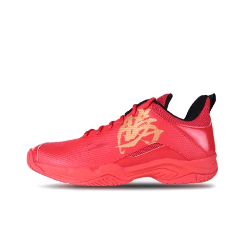 Victor Shock Absorbers Slip-Resistant Abrasion-Resistant Low-Top Badminton Shoes Unisex Red Виктор Шок Абсорберы Противоскользящие Устойчивые к Износу Низкие Кеды для Бадминтона Унисекс Красный