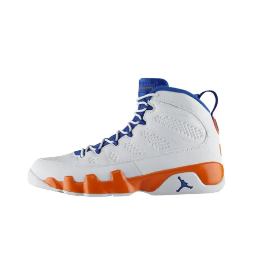Jordan Air Jordan 9 Retro Fontay Montana Knicks High Top Винтажные баскетбольные кроссовки Мужские Белый Синий