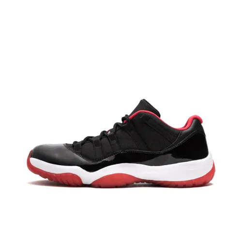 Jordan Air Jordan 11 Retro Low Топ Винтажные Баскетбольные Кроссовки Мужские Черные Красные