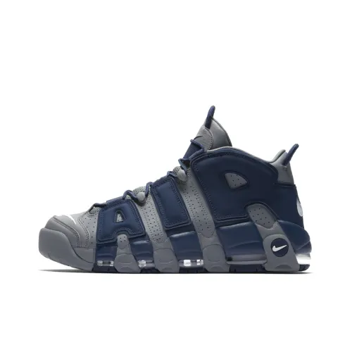 Nike Air More Uptempo MID Топ Винтажные баскетбольные кроссовки Мужской Полночный синий