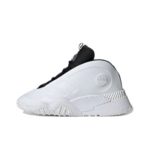 Alexander Wang x Adidas Originals Turnout Bball Slip-resistant MID Топ Винтажные Баскетбольные Кроссовки Унисекс Белый Черный