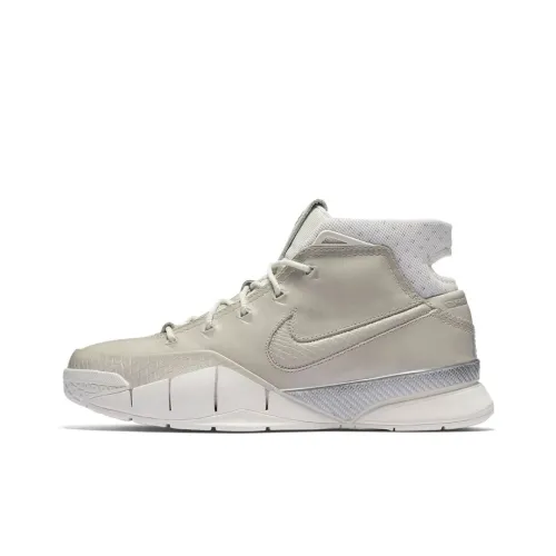 Nike Zoom Kobe 1 High Топ Винтажные Баскетбольные Кроссовки Мужские Экрю