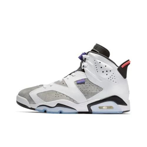 Jordan Air Jordan 6 Flint Obsidian Высокие Топы Винтажные Баскетбольные Кроссовки Мужские Фиолетовые Серые