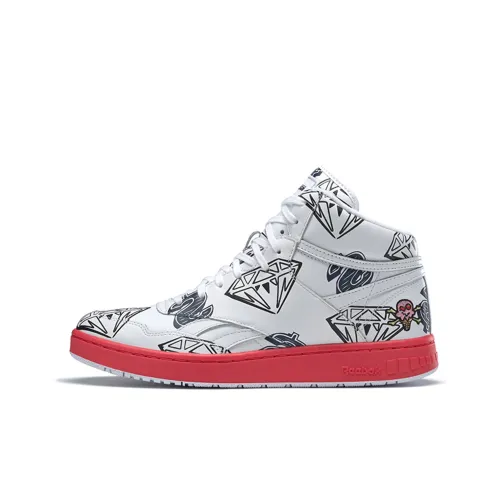 Reebok совместный BB 4600 MU High Топ Винтажные баскетбольные кроссовки Унисекс Белый черный красный