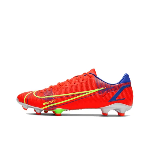 Nike Mercurial Vapor 14 FG Твердый Грунт Амортизаторы Удержание на Скользком Устойчивость к Износу Футбольные Бутсы Мужские Темно-Красный