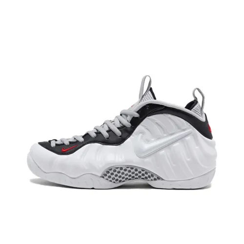 Nike Foamposite Pro MID Топ Винтажные баскетбольные кроссовки Унисекс Черный белый