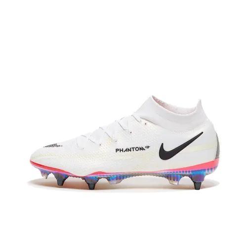 Nike Phantom GT SG Мягкая трава Амортизаторы Устанавливающие против скольжения Устойчивые к истиранию Футбольные бутсы Мужские Белый Черный