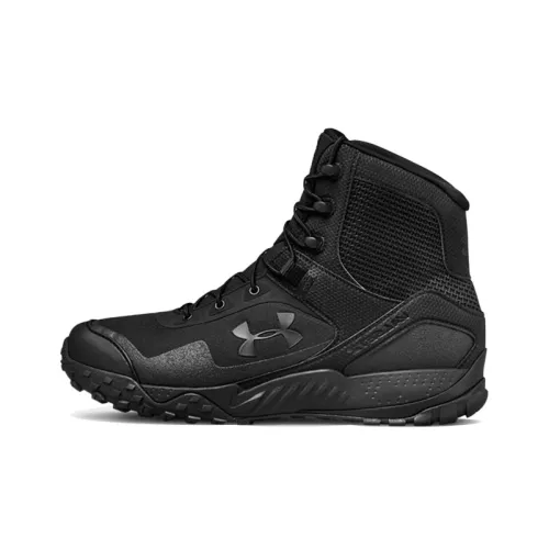 Under Armour Valsetz Амортизирующие кроссовки Slip-resistant и устойчивые к истиранию высокий топ для тренировок мужские черные