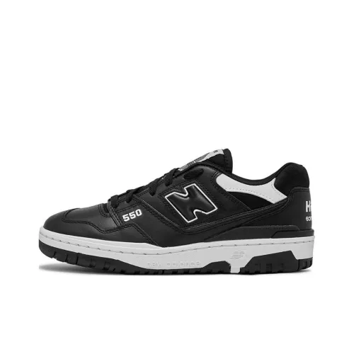 CDG x New Balance NB 550 Устойчивый к истиранию низкий топ Винтажные баскетбольные кроссовки Мужской Черный Белый