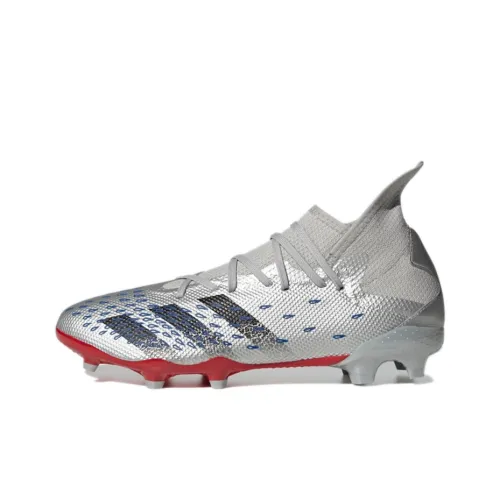 Adidas Predator Freak .3 TF Шипы Устойчивые к абразиву Футбольные бутсы Унисекс Серебристо-серый