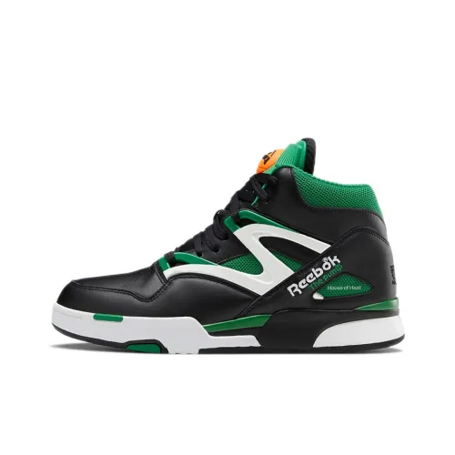 Reebok Pump Omni Zone 2 Parquet Court MID Топ Винтажные баскетбольные кроссовки Мужской Черный Зеленый