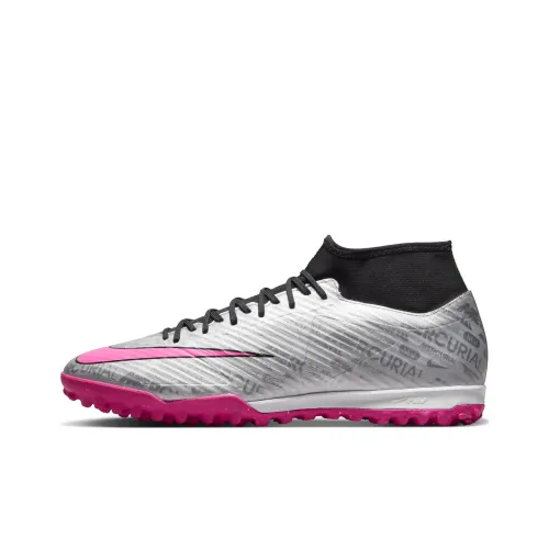 Nike Mercurial Superfly 9 TF Шипы Футбольные бутсы Унисекс Металлический серебристый