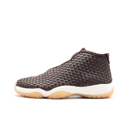 Джордан Future Темный шоколад Non Slip Легкий MID Топ Винтажные баскетбольные кроссовки Мужской Шоколад