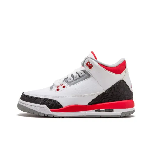 Jordan Air Jordan 3 Retro Fire Red 2013 MID Топ Винтажные Баскетбольные Кроссовки Женские Черный Белый Красный