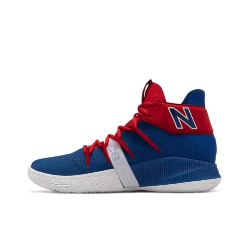 New Balance NB OMN1S Возвращение Веселья Клиперс Леонард MID Топ Винтажные баскетбольные кроссовки Мужской Синий Красный