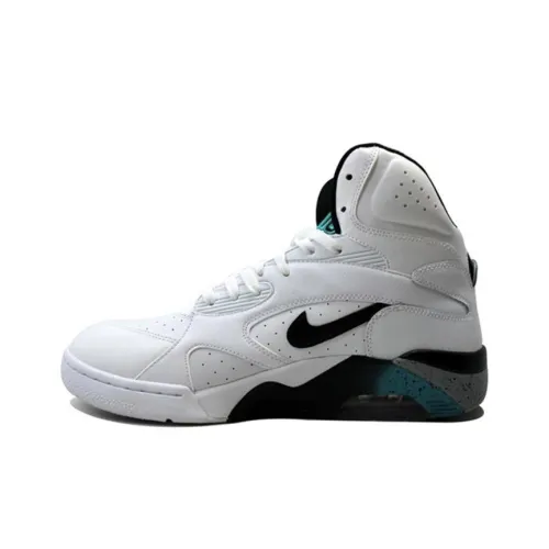 Nike Air FORCE 180 Синий Изумруд Высокие Топы Винтажные Баскетбольные Кроссовки Мужские Белые