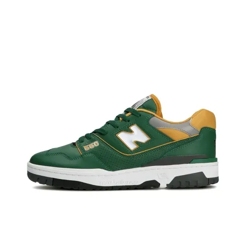 New Balance NB 550 Зеленый Bay Packers Low Топ Винтажные баскетбольные кроссовки Унисекс Зеленый