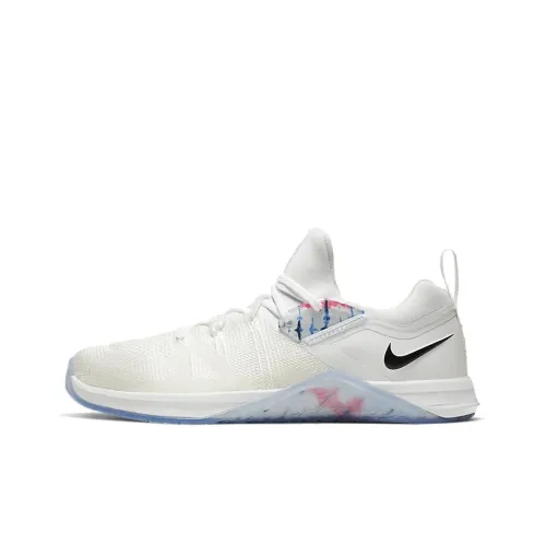 Nike Metcon Flyknit 3 Нескользящий Легкий Низкий Топ Кроссовки для тренировок Унисекс Белый